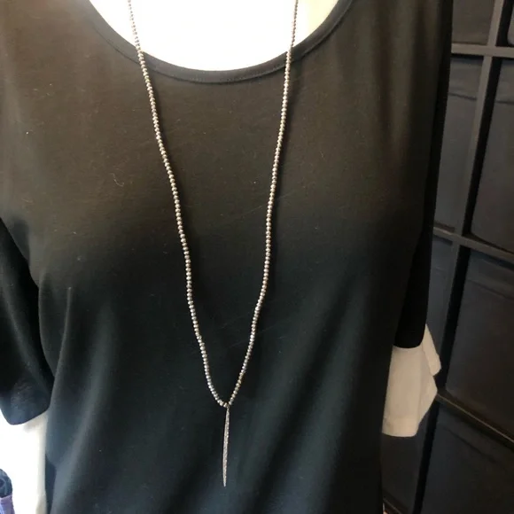 New Gorjana Nora Long Beaded Pendant necklace - Picture 5 of 8